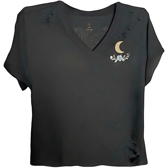 TORRID‎ “Fortune Teller” V-Neck Cotton Relax Fit Distressed Tee NWT - Picture 2 of 6